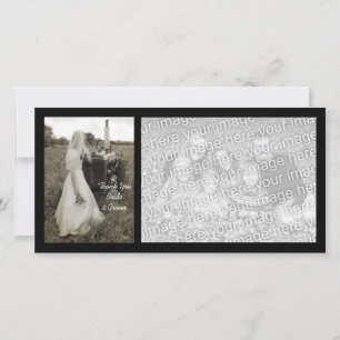 Bruid en Tractor Country Wedding Dank u Bedankkaart