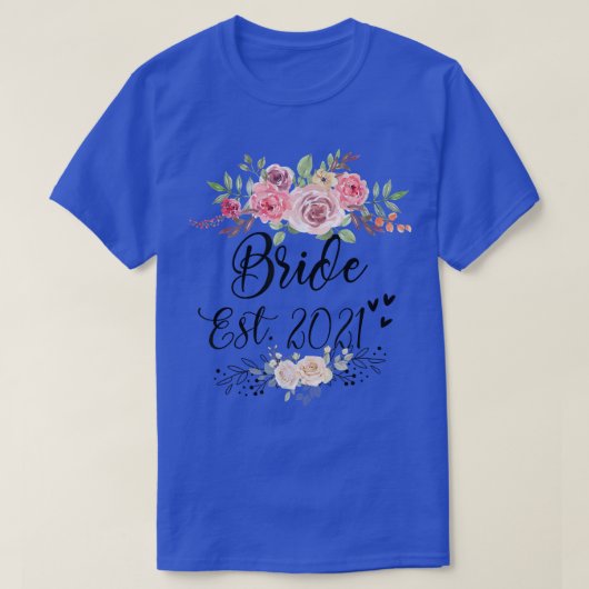 Bruid Est 2022 Trouwen Bachelorette Feestje  T-shirt (Design voorkant)