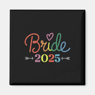 Bruid Est 2025 Getrouwd Bruidsfeest Bachel Magneet