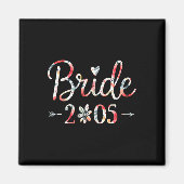Bruid Est 2025 Getrouwd Bruidsfeest Bachel Magneet (Voorkant)