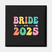 Bruid Est 2025 Getrouwd Bruidsfeest Bachel Magneet (Voorkant)