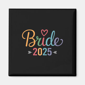 Bruid Est 2025 Getrouwd Bruidsfeest Bachel Magneet