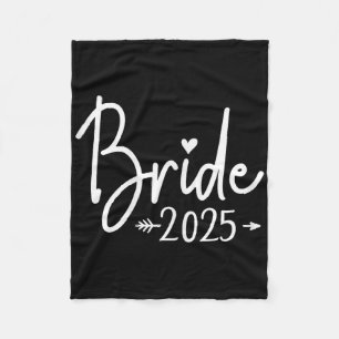 Bruid Est 2025 Getrouwd Trouwen Bruidsfeest Afsche Fleece Deken