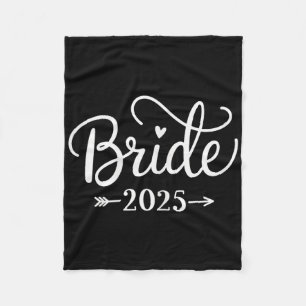 Bruid Est 2025 Getrouwd Trouwen Bruidsfeest Jongge Fleece Deken