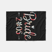 Bruid Est 2025 Getrouwd Trouwen Bruidsfeest Jongge Fleece Deken (Voorkant (Horizontaal))