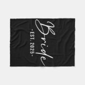 Bruid Est. 2025 Matching Getting Ready Bruid Bruid Fleece Deken (Voorkant (Horizontaal))