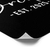 Bruid Est. 2025 Matching Getting Ready Bruid Bruid Poster (Hoek)