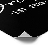 Bruid Est. 2025 Matching Getting Ready Bruid Bruid Poster (Hoek)