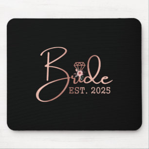 Bruid Est 2025 Mevrouw Bachelorette Feest Huwelijk Muismat