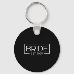Bruid Est. 2025 Toekomstige mevrouw Vrouw Bachelor Sleutelhanger