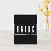 Bruid Est 2025 toekomstige vrouw verloofde geschen Kaart (Gele Bloem)