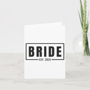 Bruid Est. 2025 Toekomstige vrouw Verloving Bachel Kaart