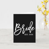 Bruid Est 2025 voor bruiloft toekomstige vrouw bin Kaart (Gele Bloem)