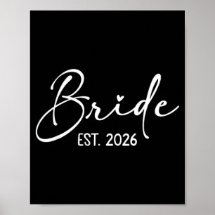 Bruid est 2026 bijpassende voorbereiding bruid bru poster