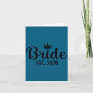 Bruid est 2026 bruidegom bruid bijpassende verlovi kaart