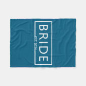 Bruid est 2026 bruidsfeest bruiloft vrijgezellenfe fleece deken (Voorkant (Horizontaal))