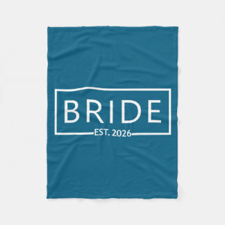 Bruid est 2026 bruidsfeest bruiloft vrijgezellenfe fleece deken