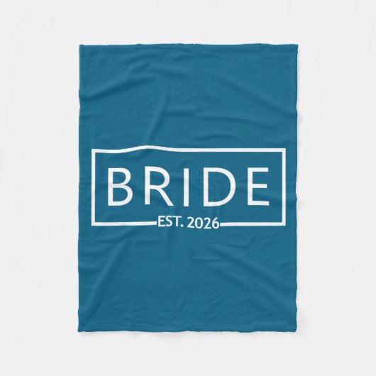 Bruid est 2026 bruidsfeest bruiloft vrijgezellenfe fleece deken (Voorkant)