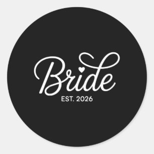 Bruid Est 2026 Bruidsfeest Jonggezellenfeest Ronde Sticker