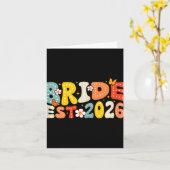 Bruid Est 2026 Getrouwd Bruid Kaart (Gele Bloem)