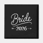 Bruid Est 2026 Getrouwd Bruidsfeest Bachel Magneet (Voorkant)