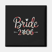 Bruid Est 2026 Getrouwd Bruidsfeest Bachel Magneet (Voorkant)