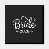 Bruid Est 2026 Getrouwd Bruidsfeest Bachel Magneet (Voorkant)