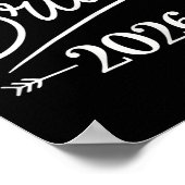 Bruid Est 2026 Getrouwd Bruidsfeest Bachel Poster (Hoek)