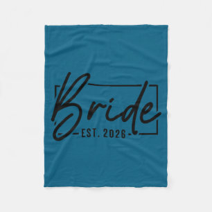 Bruid est 2026 getrouwd koppel trouwdag huwelijksr fleece deken