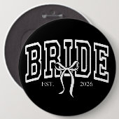 Bruid Est 2026 Ronde Button 6,0 Cm (Voorkant /achterkant)