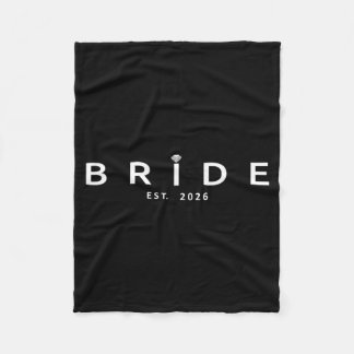 Bruid Est 2026 Trouw Bruidsfeest Bruidsfeest Fleece Deken