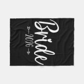 Bruid Est 2026 Trouw Bruidsfeest Jonggezellenfeest Fleece Deken (Voorkant (Horizontaal))