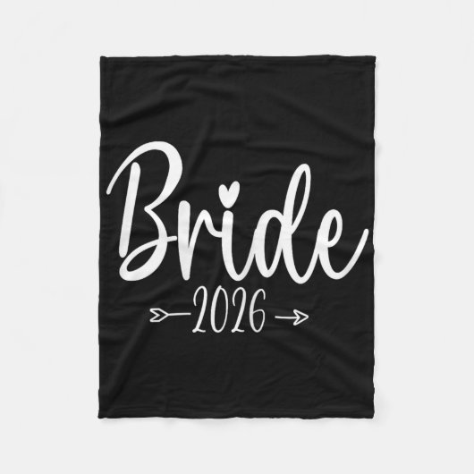 Bruid Est 2026 Trouw Bruidsfeest Jonggezellenfeest Fleece Deken (Voorkant)