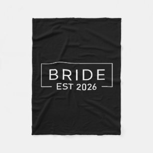 Bruid Est 2026 Verloofde Mevrouw Vrouw Bachelorett Fleece Deken