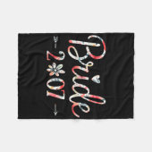 Bruid Est 2027 Getrouwd Bruidsfeest Bachel Fleece Deken (Voorkant (Horizontaal))