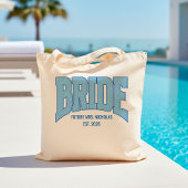 BRUID Faux Glitter Varsity Verlovings Bruids- Tote Bag