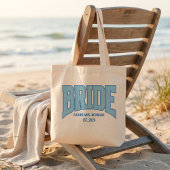 BRUID Faux Glitter Varsity Verlovings Bruids- Tote Bag
