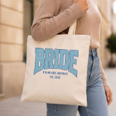 BRUID Faux Glitter Varsity Verlovings Bruids- Tote Bag