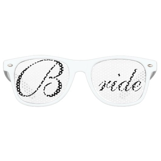 Bruid  Feest Bril Retro Zonnebril (Voorkant)