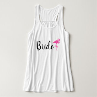 "Bruid" Flamingo Trouwtank Tanktop