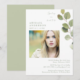 Bruid Foto Sage Verwennen onze bruid-to-be Douche Kaart