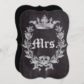 bruid future mevrouw krijtbord vrijgezellenfeest kaart (Voorkant / Achterkant)