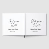 Bruid gaat los bruidsfeest naam datum eenvoudig mi gastenboek (Volledig)