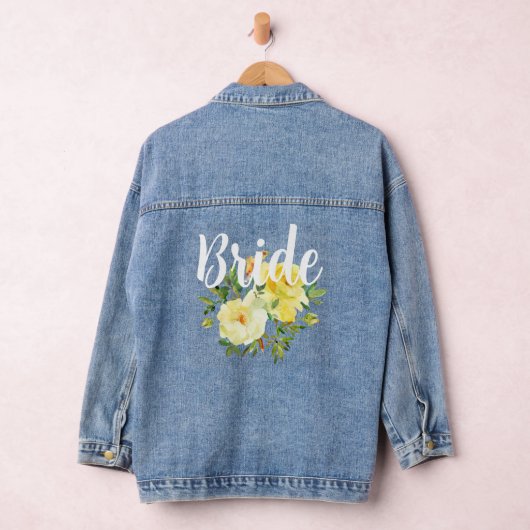 Bruid Gele Rozen Denim Jacket (Hangar)
