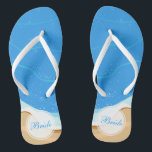 Bruid gepersonaliseerde strand bruiloft | Teenslip Teenslippers<br><div class="desc">Bruid gepersonaliseerde strand bruiloft | Teenslippers Voor verdere aanpassing klikt u op de knop "Aanpassen" en gebruikt u onze ontwerptool om deze sjabloon te wijzigen. Als de opties beschikbaar zijn, kunt u tekst en afbeelding wijzigen door op "Tekst of Afbeelding hier bewerken/verwijderen" te klikken en uw eigen tekst toe te...</div>
