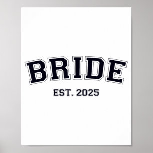 Bruid Geschat. 2025 Verloofde Mevrouw Echtgenote V Poster