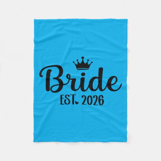 Bruid Geschat 2026 Bruidegom Bruid Overeenkomstige Fleece Deken (Voorkant)
