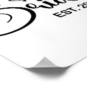 Bruid geschat 2026 Verliefd Mevrouw Vrouw vrijgeze Poster (Hoek)