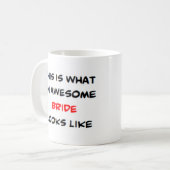 bruid, geweldig koffiemok (Voorkant links)