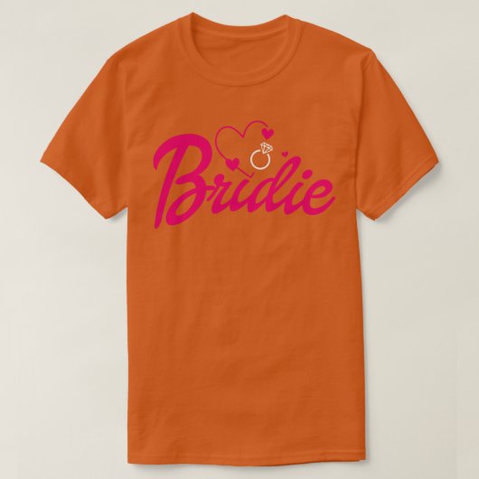 Bruid Gift Bruiloft Aankondiging Verloving Funny B T-shirt (Design voorkant)